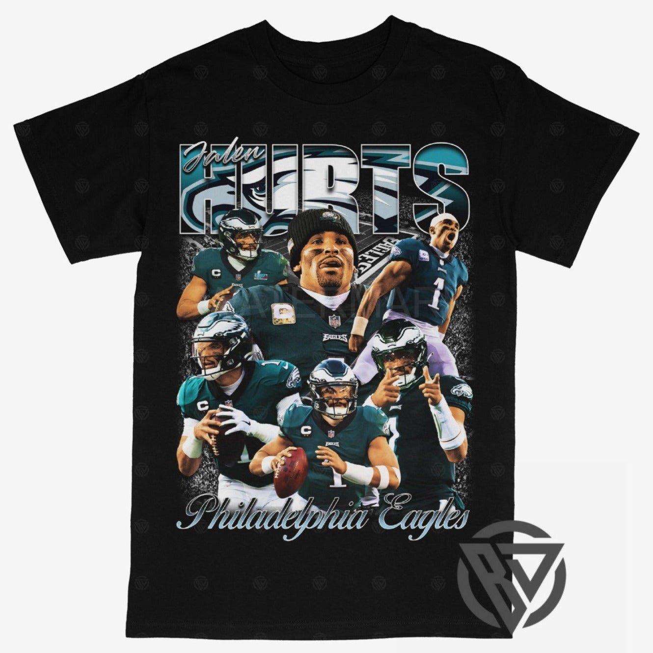 Jalen Hurts Tee Shirt Philadelphia Eagles NFL Football (V2) - STREETWEAR