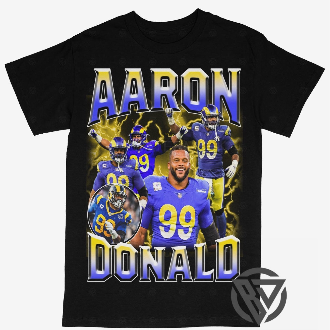 Aaron Donald Tee Shirt Los Angeles LA Rams Football - STREETWEAR