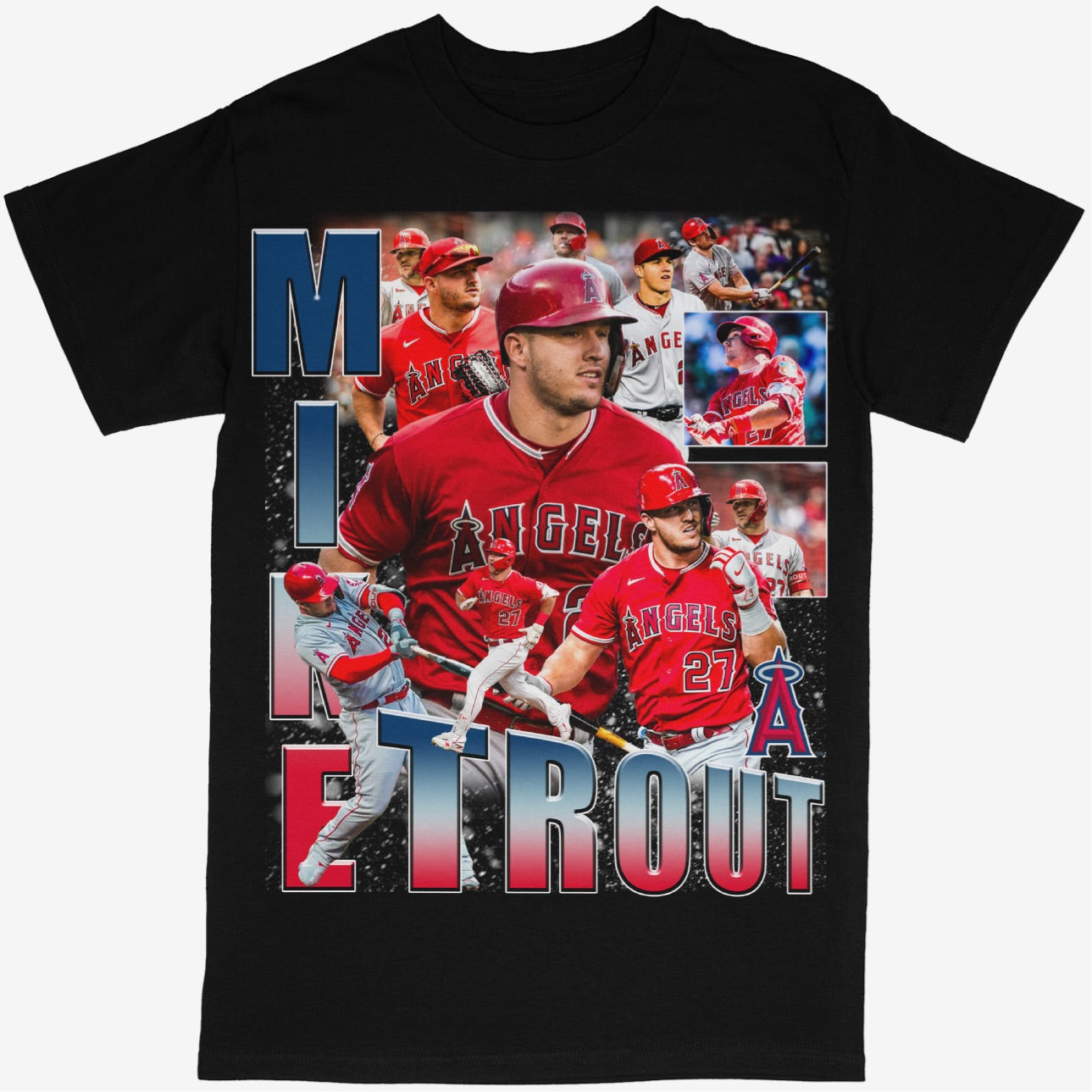 Mike Trout Tee Shirt Los Angeles Angels MLB Baseball - STREETWEAR