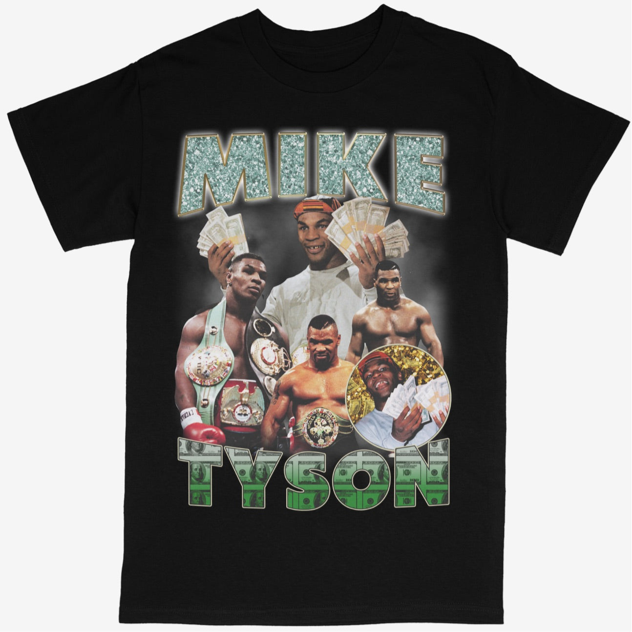 Mike Tyson Tee Shirt Boxing (Bling) - STREETWEAR