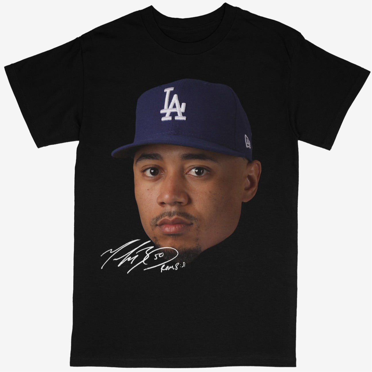 Mookie Betts Tee Shirt Los Angeles LA Dodgers MLB Baseball (BIG FACE) - STREETWEAR