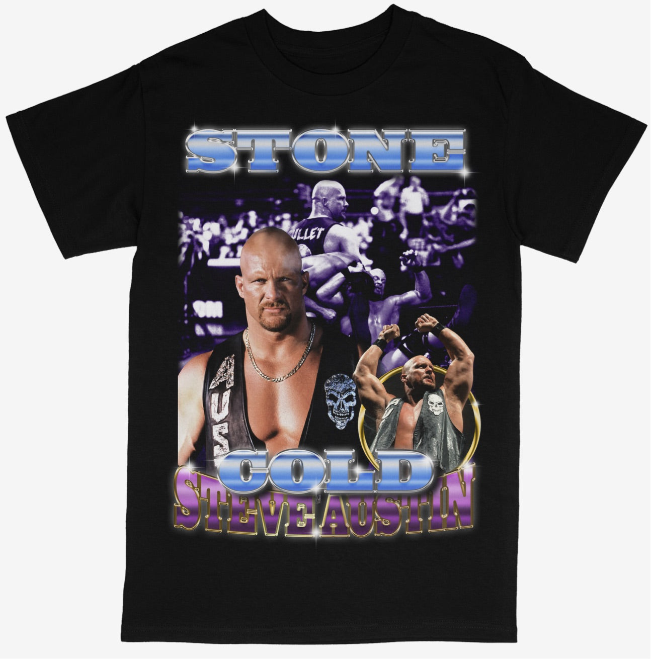 Stone Cold Tee Shirt Steve Austin WWF Wrestling (OG) - STREETWEAR