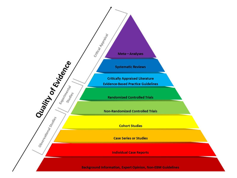 Scientific evidence pyramid