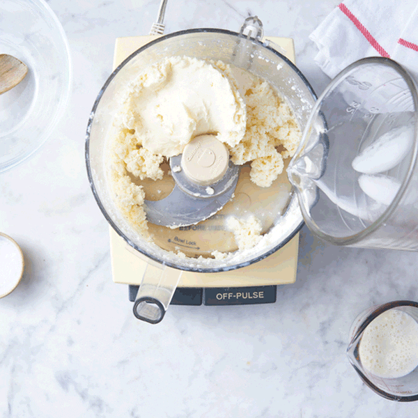 Make butter in a food processor