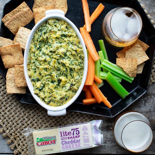 Lightened-Up Warm Artichoke and Spinach Dip