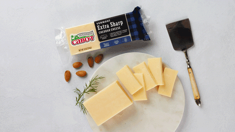 Flat Knife and Cabot Cheddar