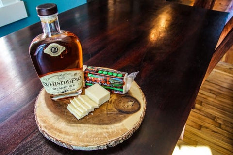 WhistlePig Rye and Seriously Sharp Cheddar