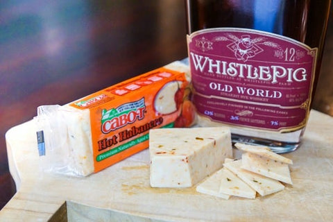 WhistlePig and Habanero Cheddar