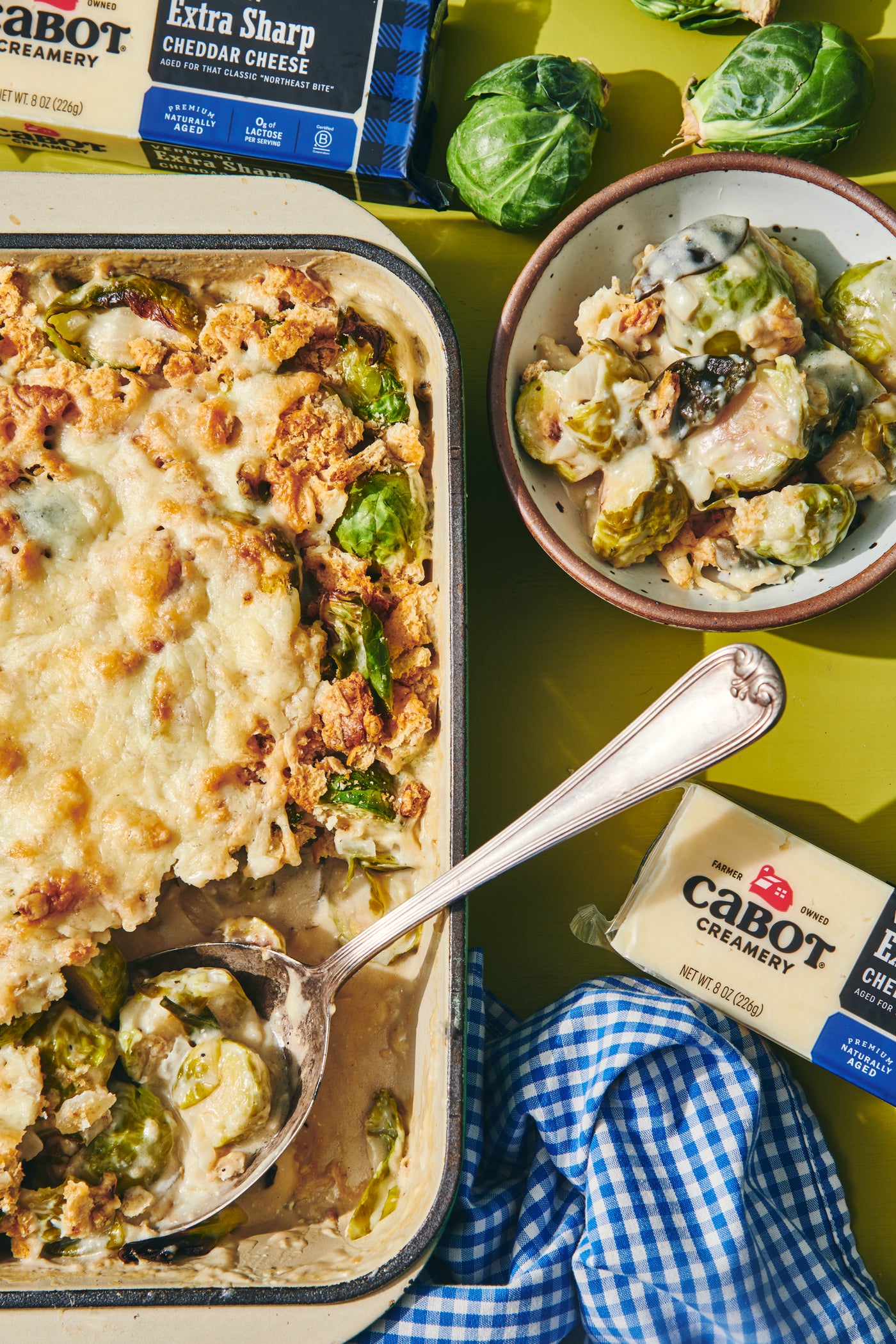 Cheesy Brussels Sprout Casserole