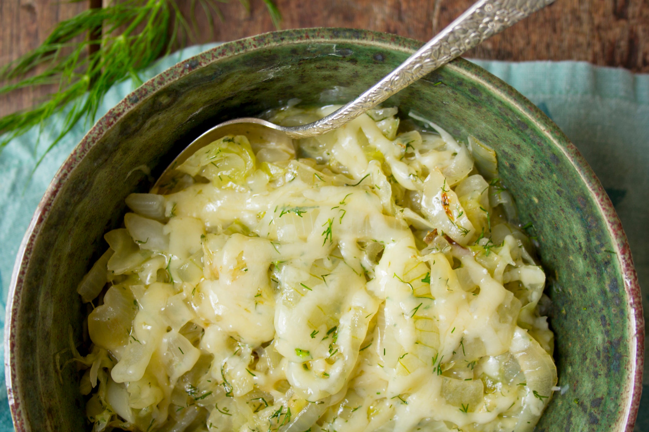 Cheesy Cabbage Saute