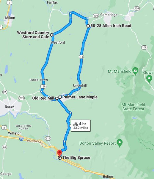 Vermont Biking and Creemee Map Tour