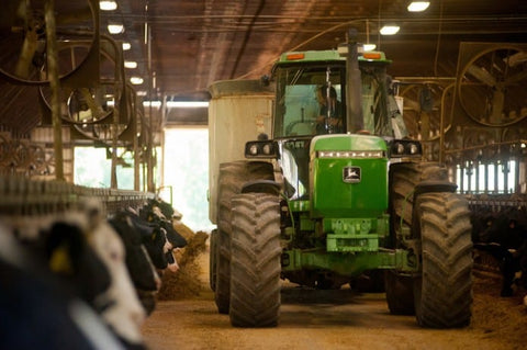 Tractor in the barn Fairmont Farm