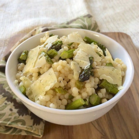 Green Garlic and Asparagus Couscous