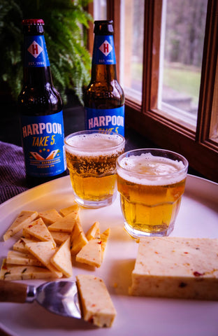 Harpoon Take 5 and Habanero Cheddar Pairing