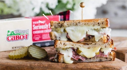 Grilled Cheese with Pickles and Salami