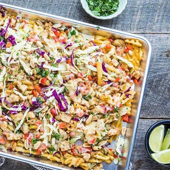 Thai Waffle Fry Nachos