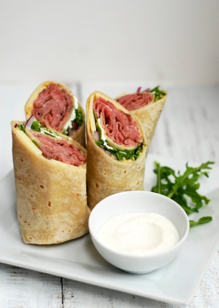 Horseradish Wrap with Roast Beef