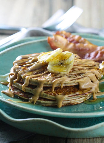 Peanut Butter Banana Pancakes