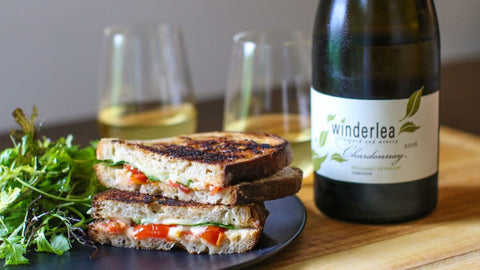 Winderlea Chardonnay and Grilled Cheese