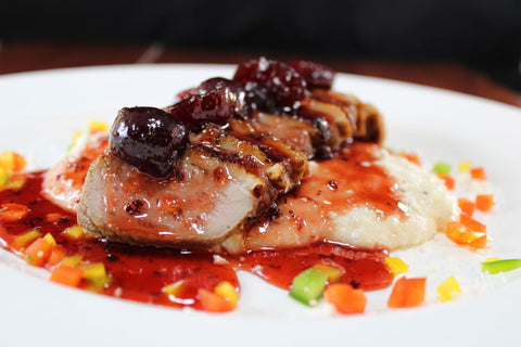 duck breast with cherry sauce