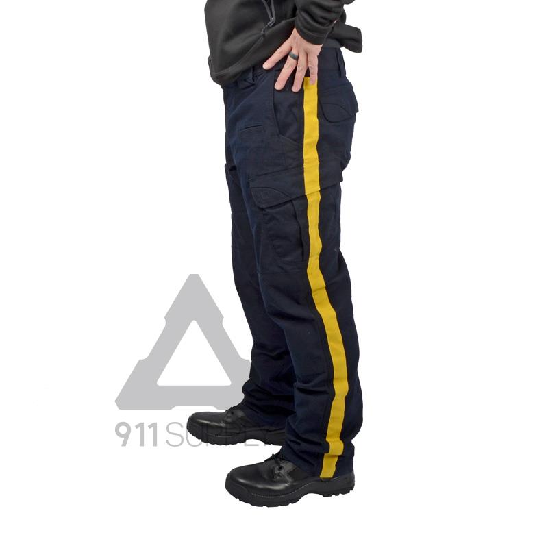 pants with yellow stripe