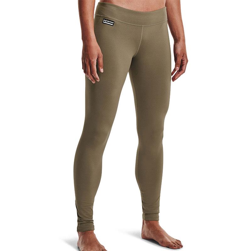 UNDER ARMOUR Men's Training Cold Gear Armour Twist Leggings - Khaki