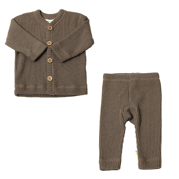 Joha rib strik - cardigan og leggings - uldtøj til børn - – KEIKI CPH