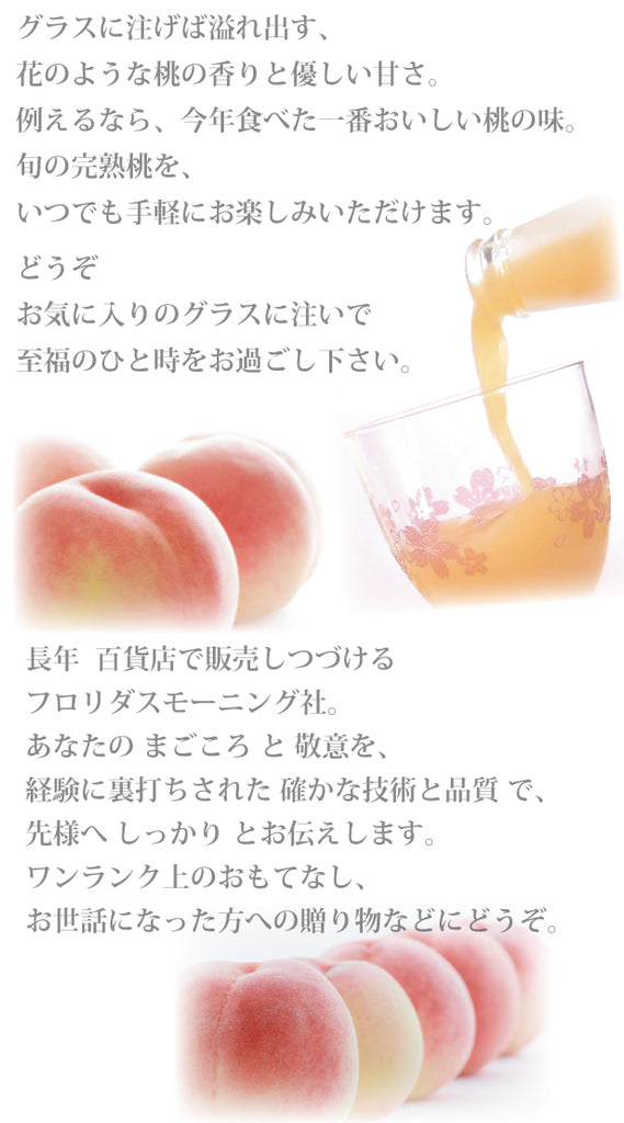 –　NGM30　旬しぼり　710ml×2本　日本の桃ジュースセット　フロリダスモーニング