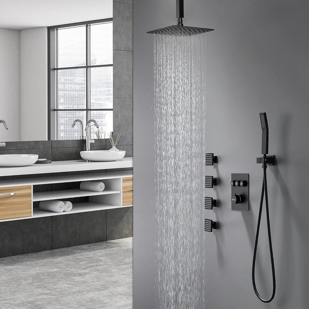 thermostatic rain shower system