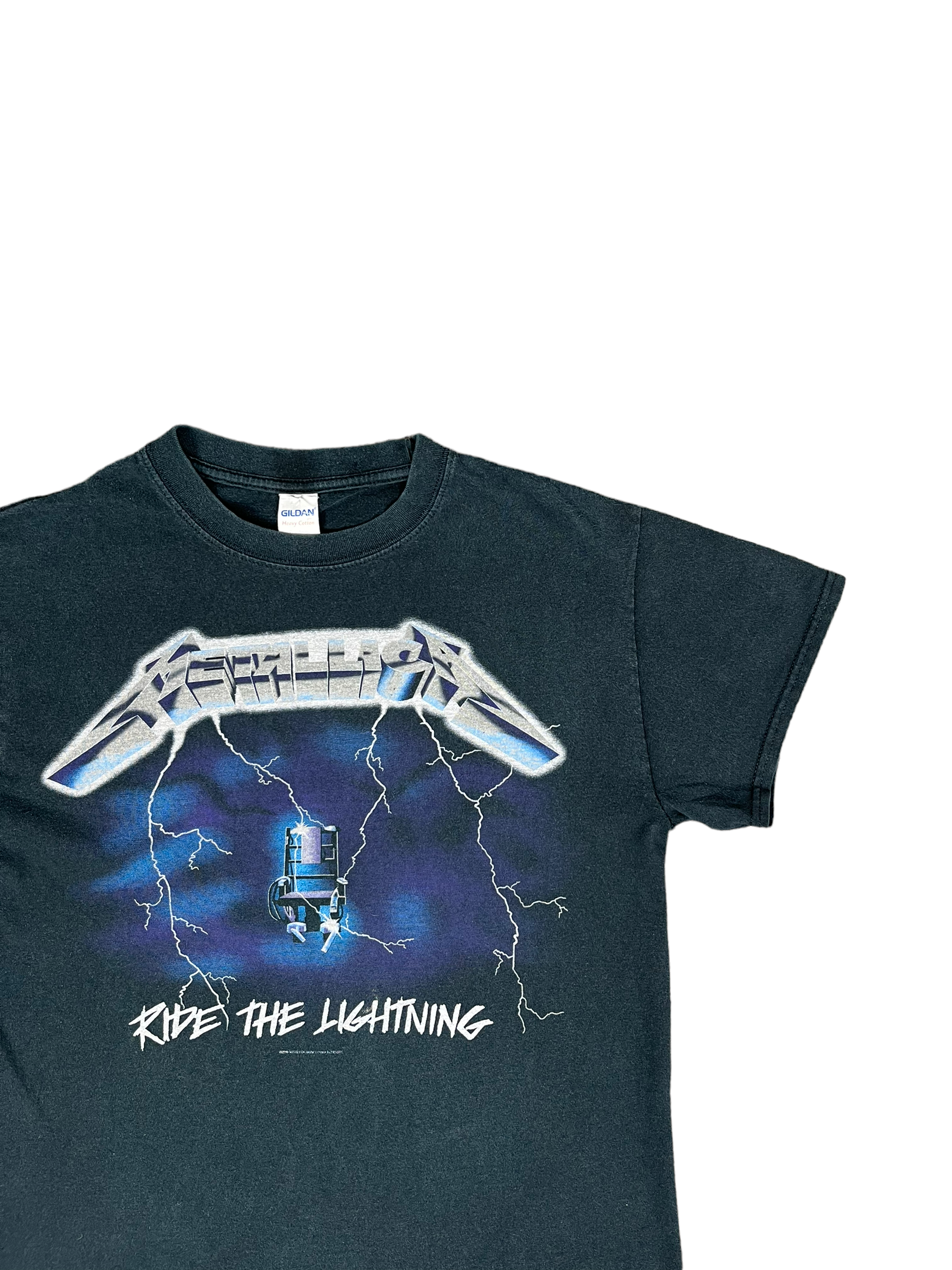 Metallica Ride The Lightning T Shirt Black - Small – Goose Vintage