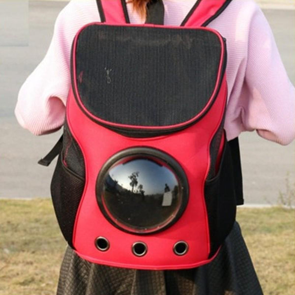 Red Space Cat Backpack
