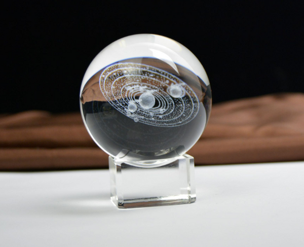 Single Glass Solar System Ball
