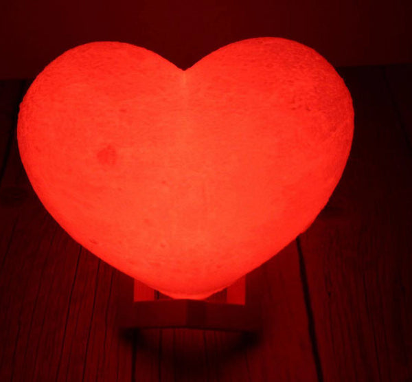 Red 3d Printed Heart Model