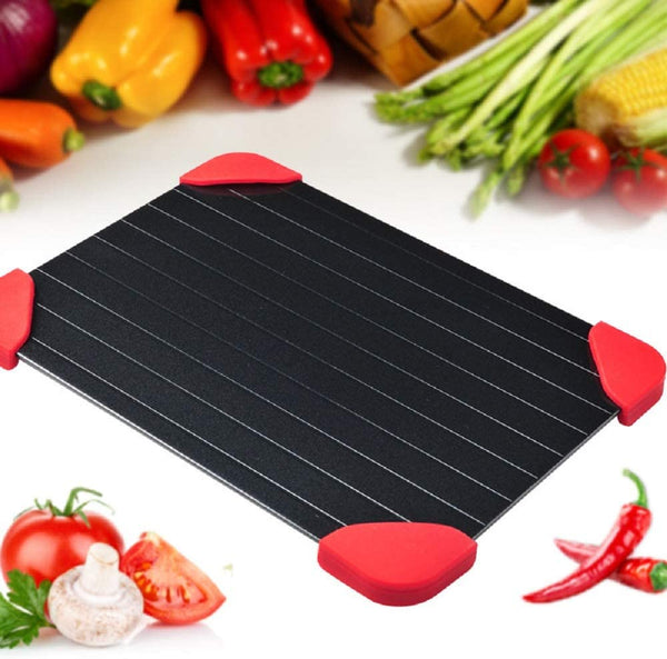 Black Heatless Food Defrosting Tray Board