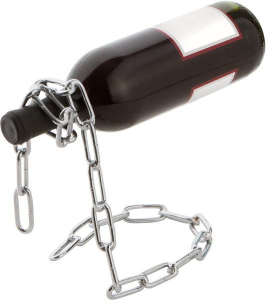 Silver Chain Lasso Wine Bottle Holder