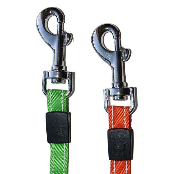 Red And Green Dual Retractable Dog Leash