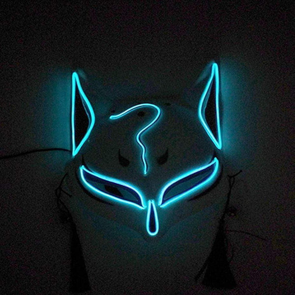 Blue Fox God Mask