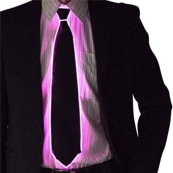 Purple Lighted Bow Tie
