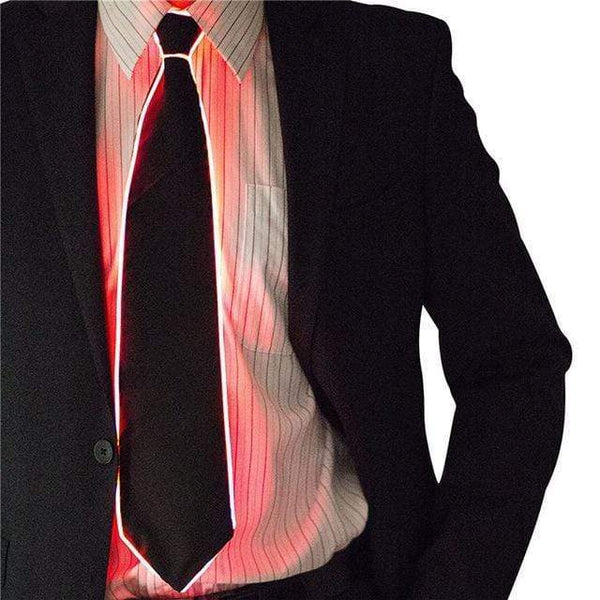 Red Led Light Up Bow Tie