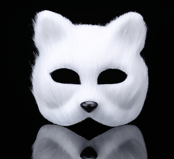 White Furry Fox Masquerade