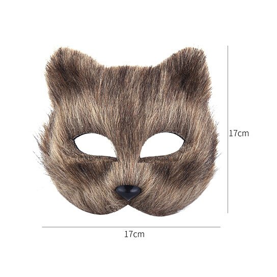 Brown Fox Furry Mask