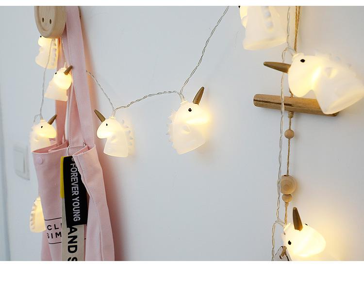 LED Unicorn String Lights