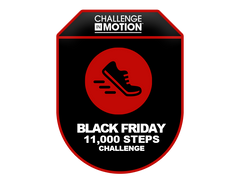2023 Challenge in Motion Black Friday 11,000 Steps Activity Challenge Badge