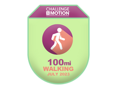 Challenge in Motion 2023 July Walking Challenge Badge
