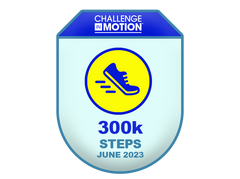 2023 June 300k Steps Challenge Badge