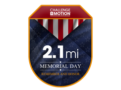2023 Challenge in Motion Memorial Day Activity Challenge Badge