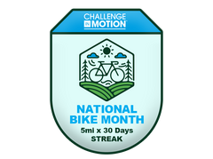 2023 Challenge In Motion National Bike Month Activity Challenge Badge