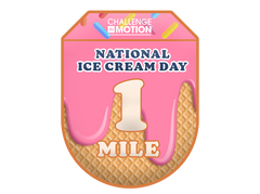 Challenge in Motion 2023 National Ice Cream Day Activity Challenge Badge