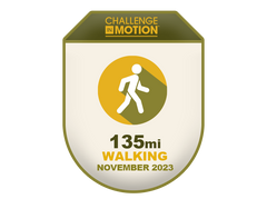 2023 Challenge in Motion Walking Activity Challenge Badge