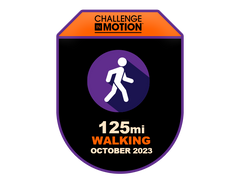 Challenge in Motion 2023 October Walking Activity Challenge Badge